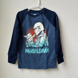 Boys Star Wars Mandalorian LS T-shirt - Size 5